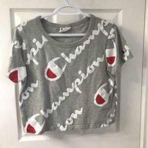 cropped champion shirt